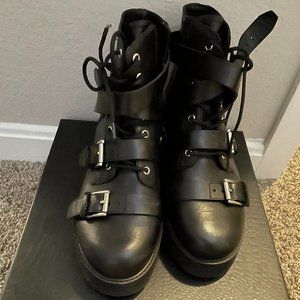 Nordstrom Rak Combat Boots- Black